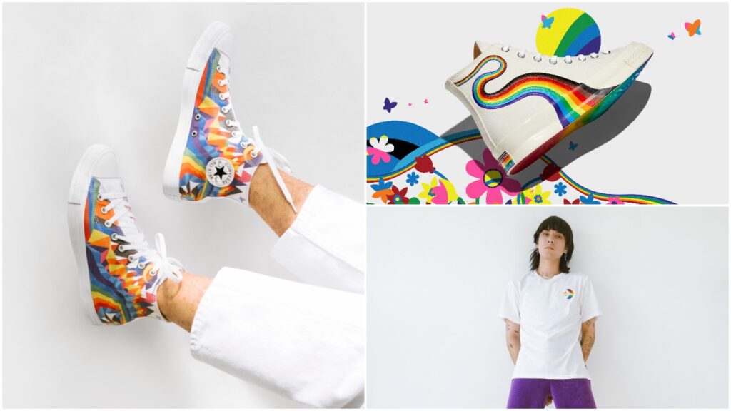 Converse se une a los jóvenes creativos LGBT+ para crear una impresionante colección sobre el orgullo con la temática del arco iris