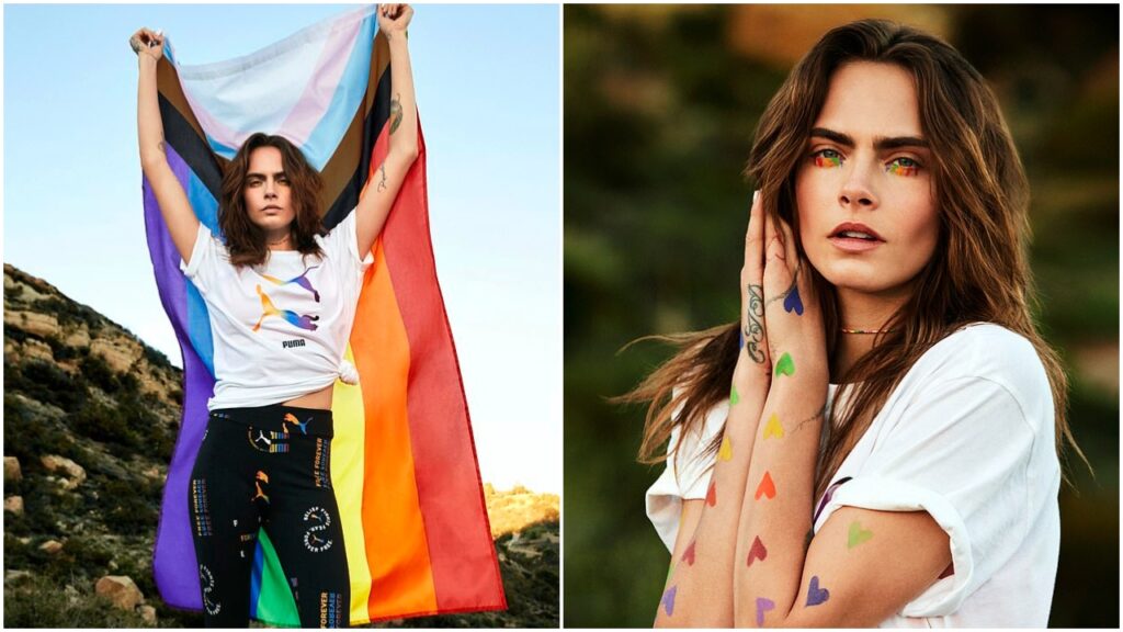 Cara Delevingne y Puma presentan una colorida colección para el Orgullo 2021