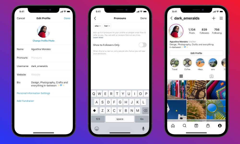 Instagram introduce por fin los pronombres en los perfiles de los usuarios. A continuación te explicamos cómo añadir el tuyo
