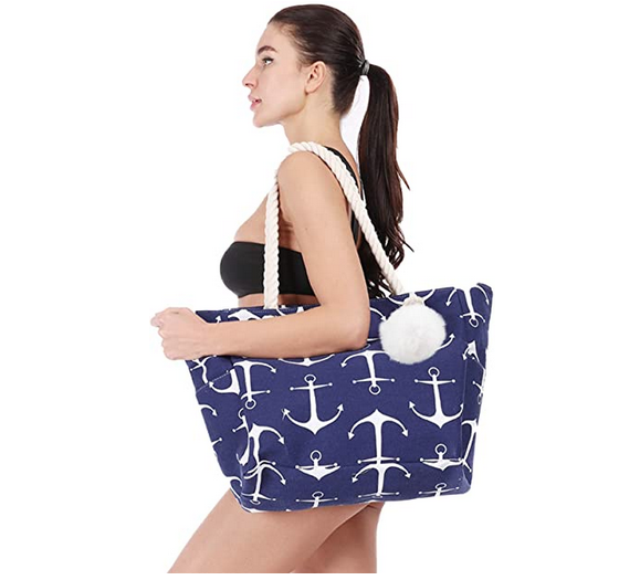 Bolsa de playa estilo marinero