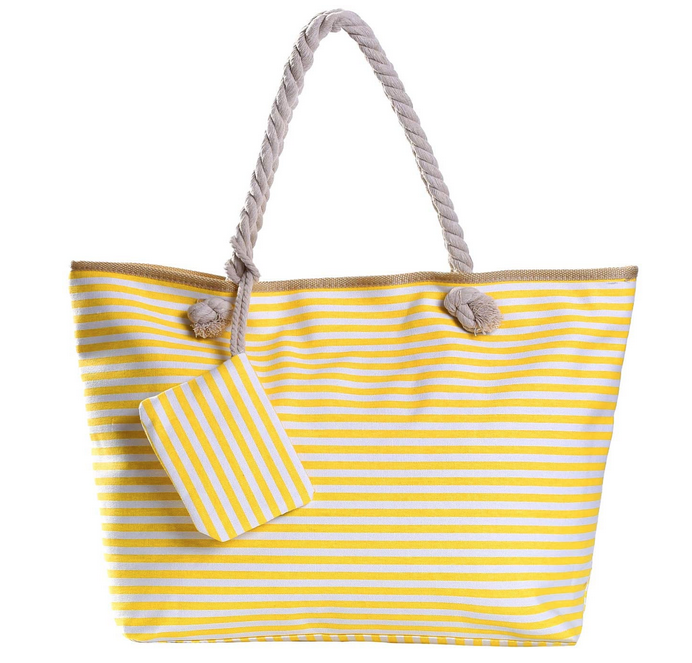 Bolso de playa grande con cremallera