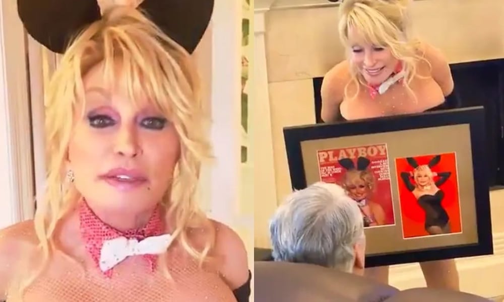 Dolly Parton recrea la icónica portada de Playboy de los 70: 