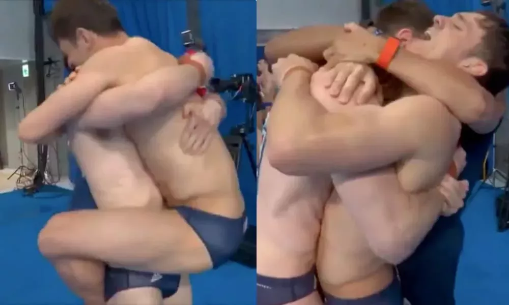 El momento en que Tom Daley y Matty Lee se dan cuenta de que han conseguido el oro olímpico derrite los corazones