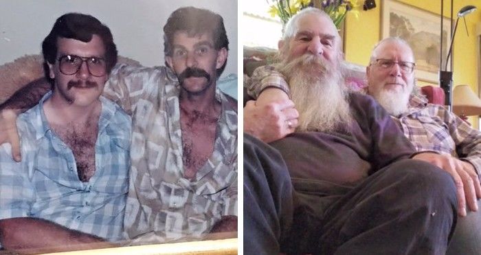 Estas fotos de una pareja gay después de 35 años te van a encantar