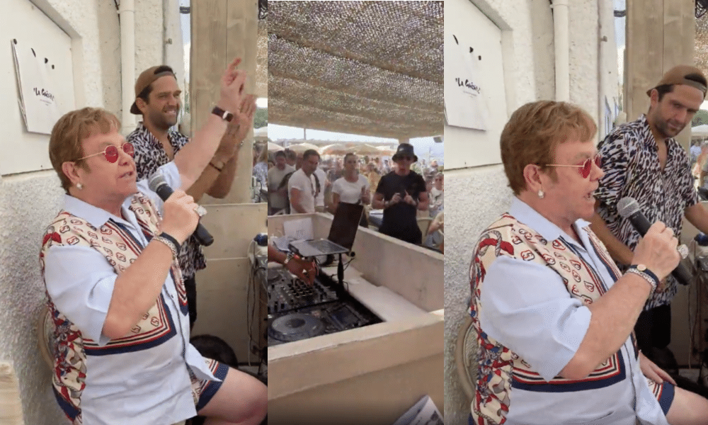 Elton John sorprende en un restaurante con una improvisada actuación en directo