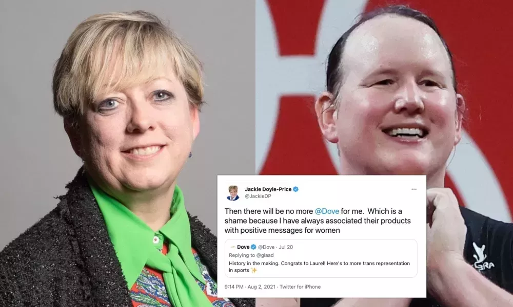 Un diputado conservador promete dejar de usar el jab&oacute;n Dove despu&eacute;s de que la marca celebre a Laurel Hubbard y a los atletas trans