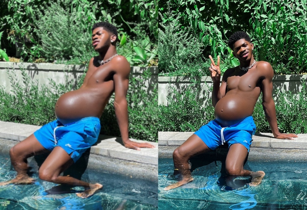 Este es el verdadero motivo de las fotos de Lil Nas X embarazado