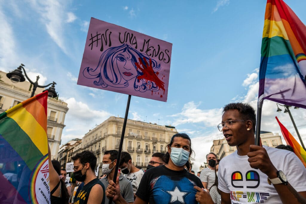 Manifestaciones en contra del odio LGTB+ en Madrid