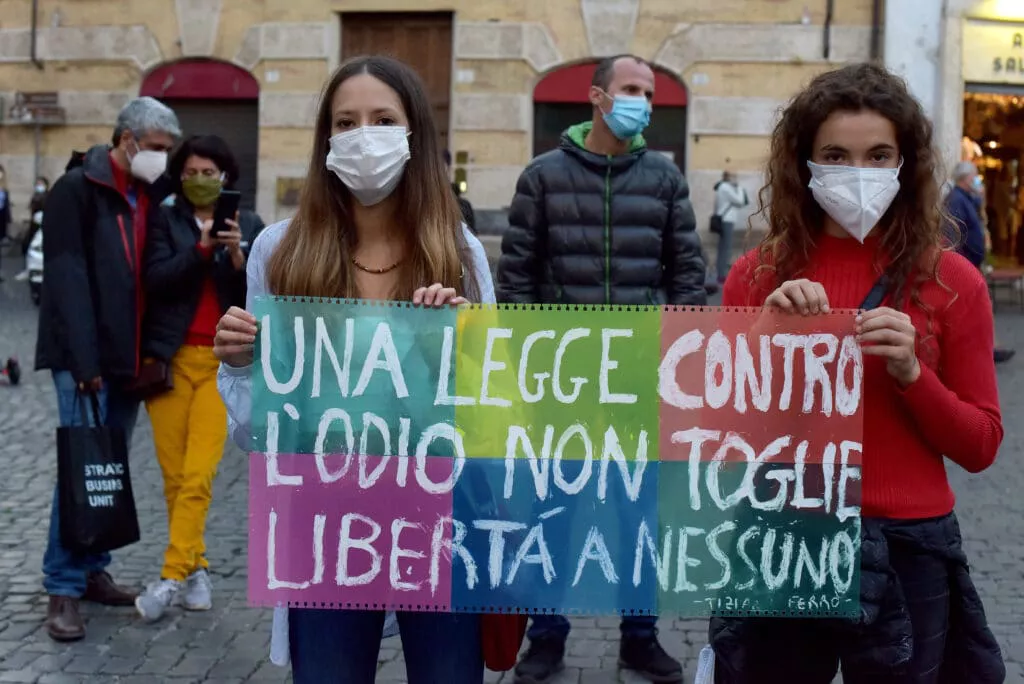 Italia bloquea el proyecto de ley de protección al LGTB+