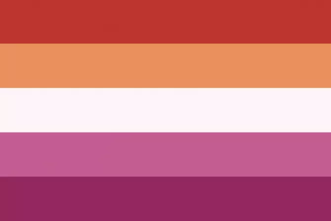The lesbian Pride Flag