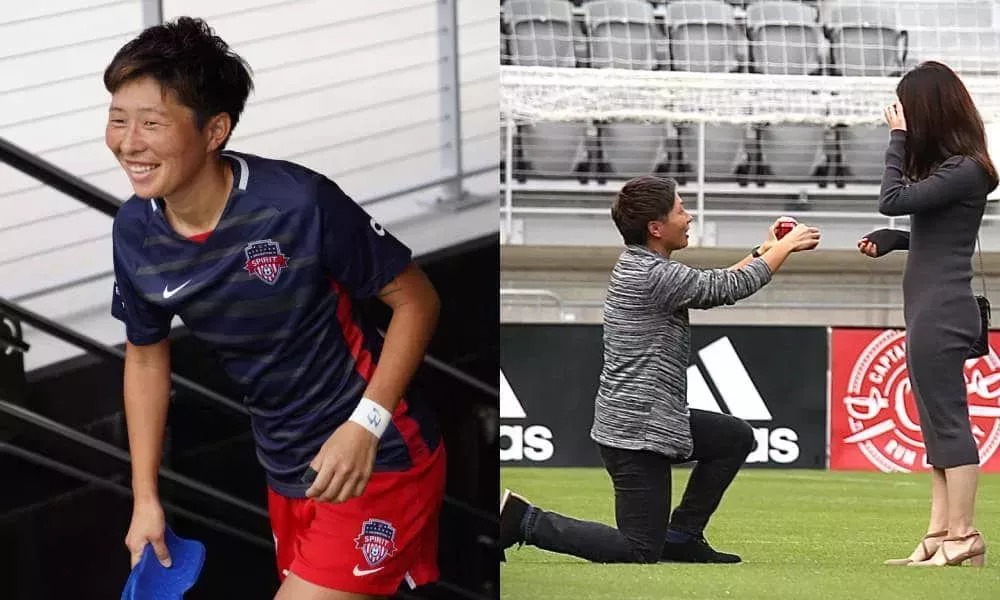 El futbolista trans Kumi Yokoyama comparte su hermosa propuesta de matrimonio en un estadio: 