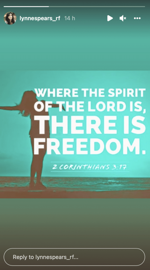 La madre de Britney Spears comparte un críptico post tras el fin de la tutela de su hija