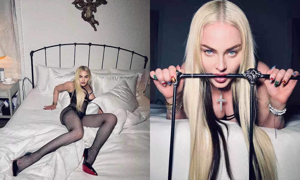 Madonna demuestra que la edad no es más que un número con una arriesgada sesión de fotos en su dormitorio con los pechos descubiertos