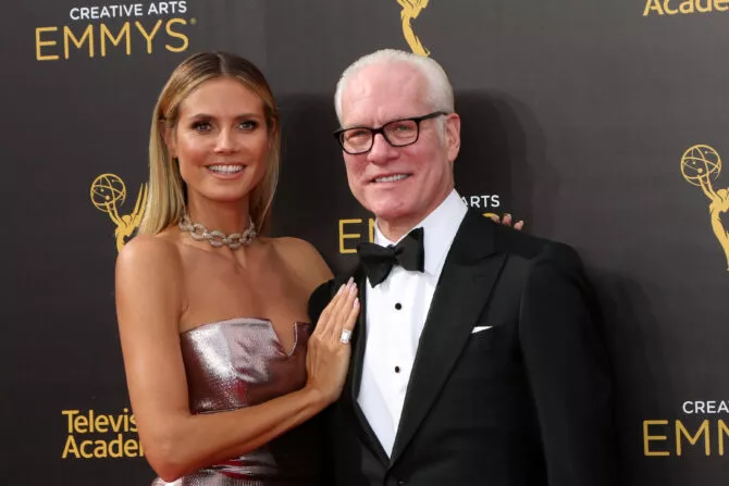 Heidi Klum, Tim Gunn at the 2016 Primetime Creative Emmy Awards