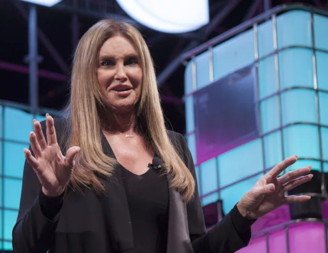 Caitlyn Jenner, speaks onstage at the Web Summit in Lisbon