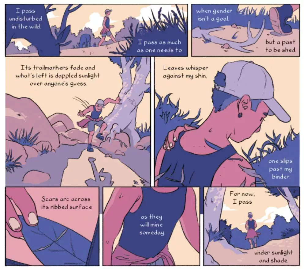 La innovadora antología del cómic trans capta momentos de alegría y euforia de género