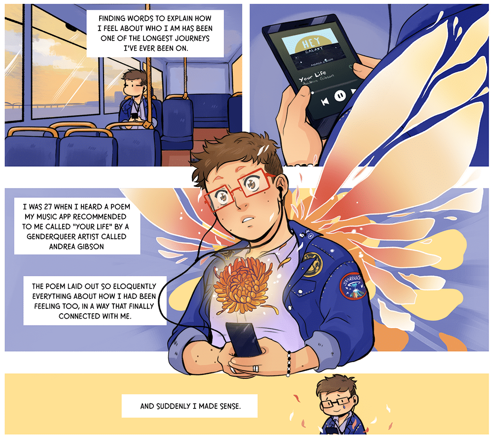 La innovadora antología del cómic trans capta momentos de alegría y euforia de género