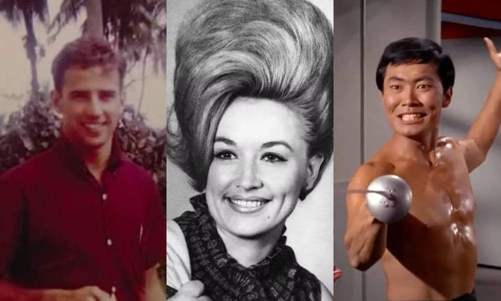 6 increíbles retrocesos de famosos, desde Dolly Parton hasta George Takei