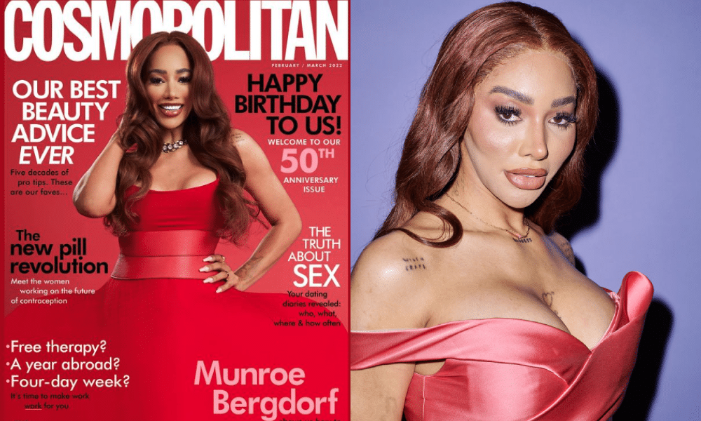 Munroe Bergdorf hace historia como primera mujer trans en la portada de Cosmopolitan UK