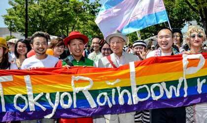 Aparición sorpresa en el Orgullo de Tokio 2014