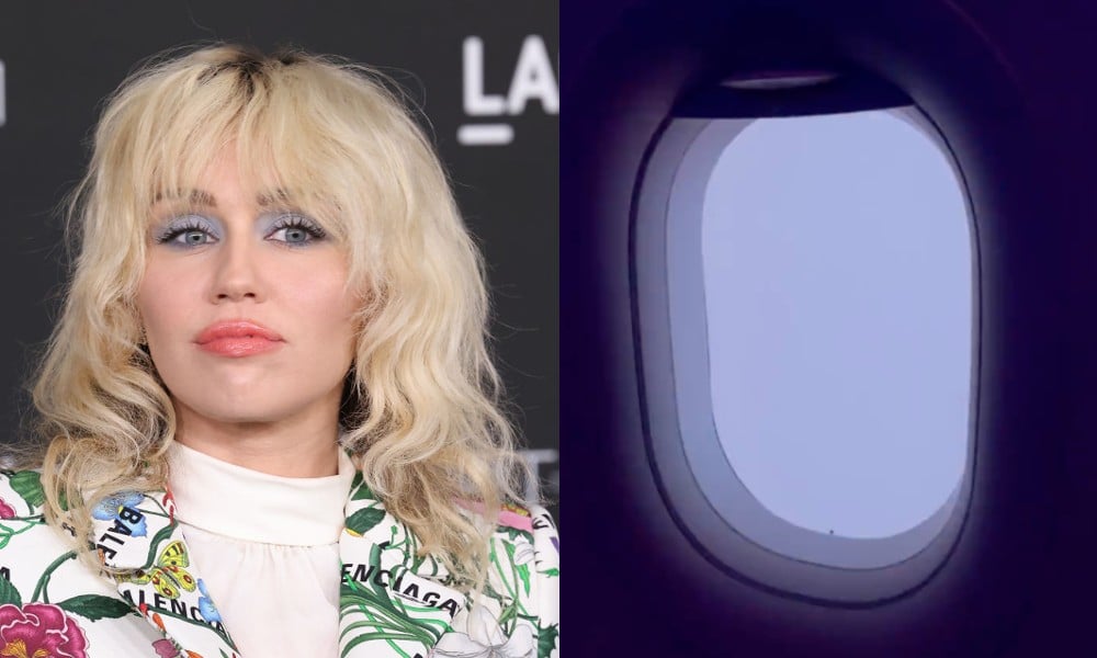 El avión de Miley Cyrus es alcanzado por un rayo