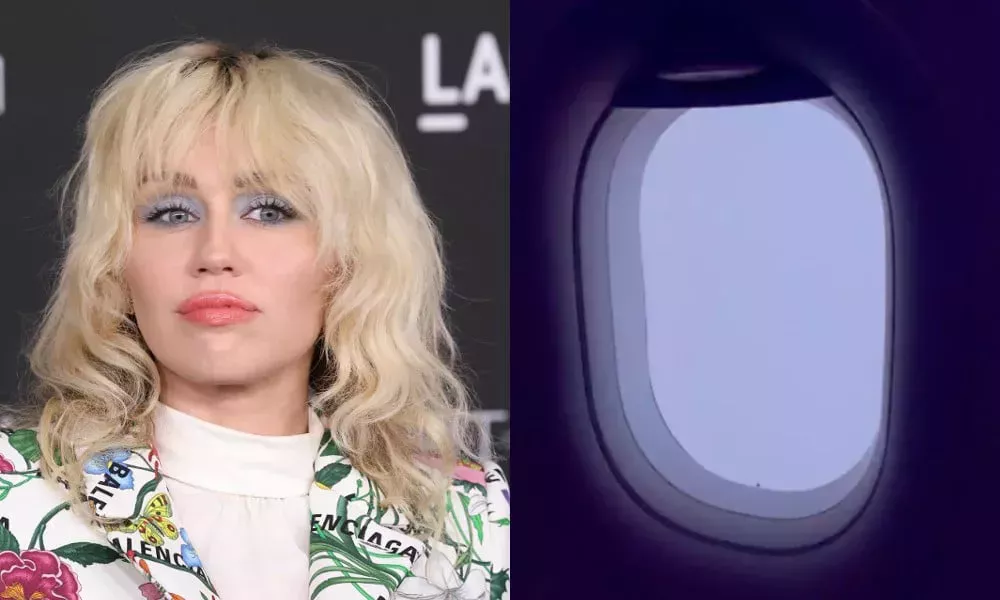 El avión de Miley Cyrus es alcanzado por un rayo y obligado a realizar un aterrizaje de emergencia