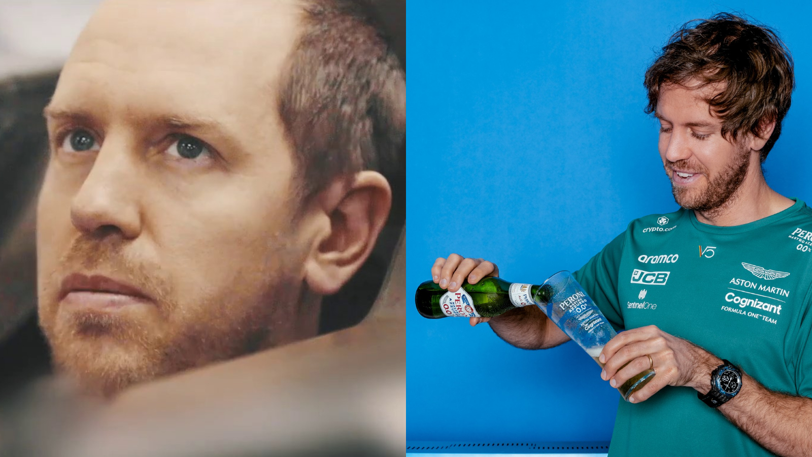 La transformación del pelo de Sebastian Vettel