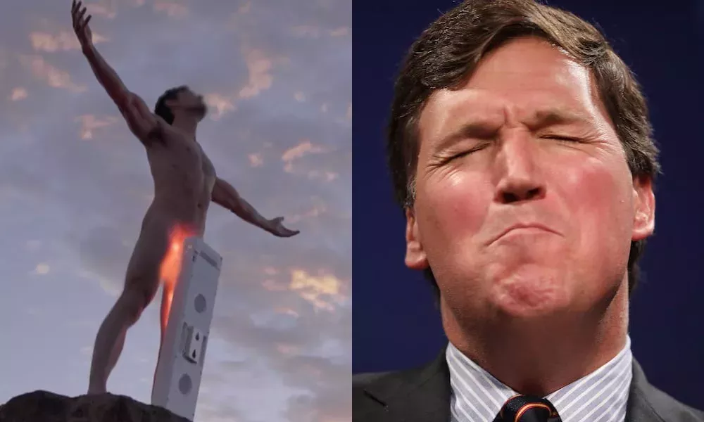 El tráiler del documental de Tucker Carlson es un sueño febril bizarro y homoerótico que nadie pidió