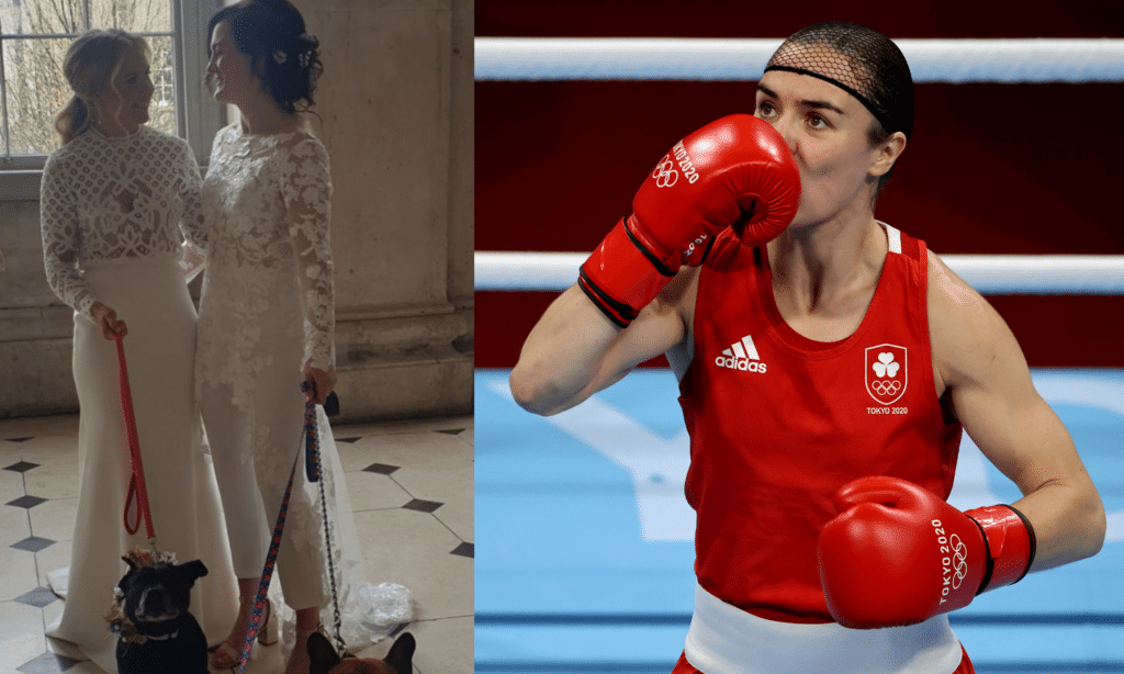 La boxeadora olímpica Kellie Harrington se casa con su novia en una bonita boda