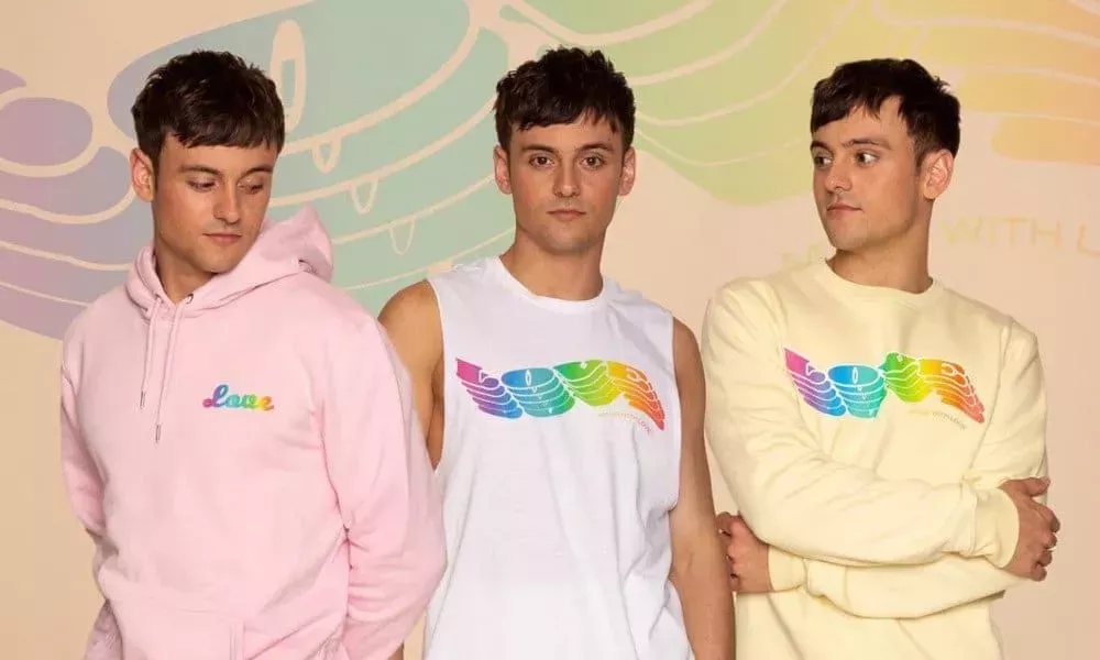 Tom Daley lanza la colecci&oacute;n Pride por una causa incre&iacute;ble