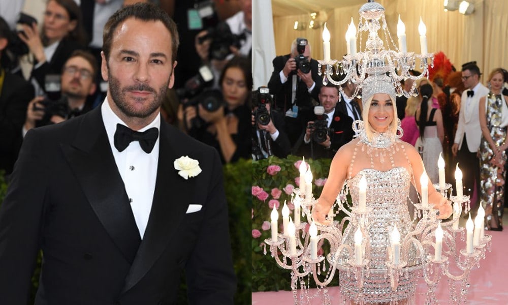 Tom Ford lee habla sobre los looks de Katy Perry en la Met Gala