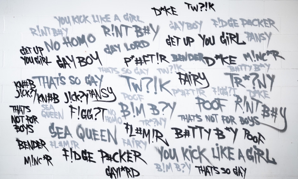 Un nuevo insulto homófobo aparece en redes sociales