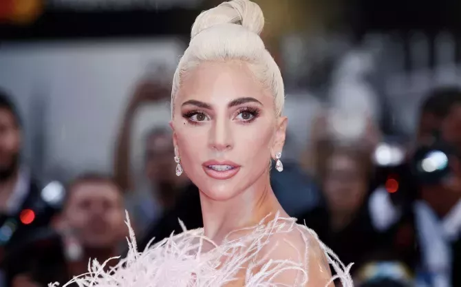 Lady Gaga attends the premiere of the movie 'A Star Is Born'