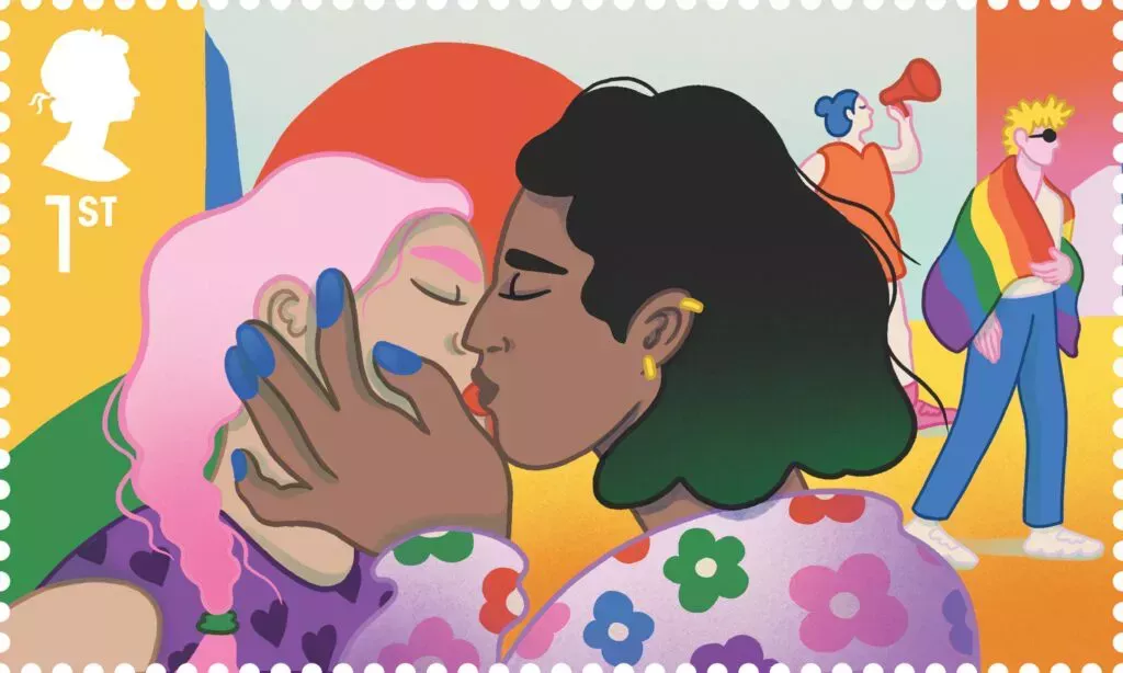 Royal Mail presenta sellos caleidoscópicos LGBTQ+ para conmemorar los 50 años del Orgullo en el Reino Unido