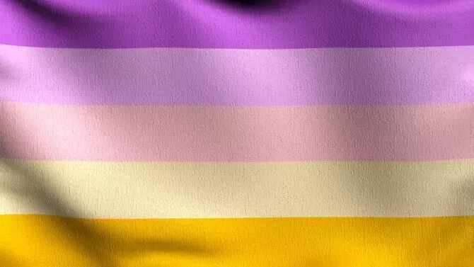 Trixic, LGBT flag blowing in the wind