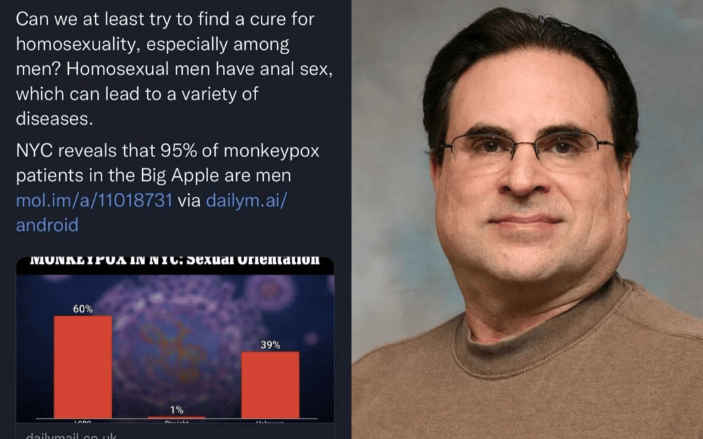 Investigan a un profesor que pidió la cura de la homosexualidad para acabar con la viruela del mono