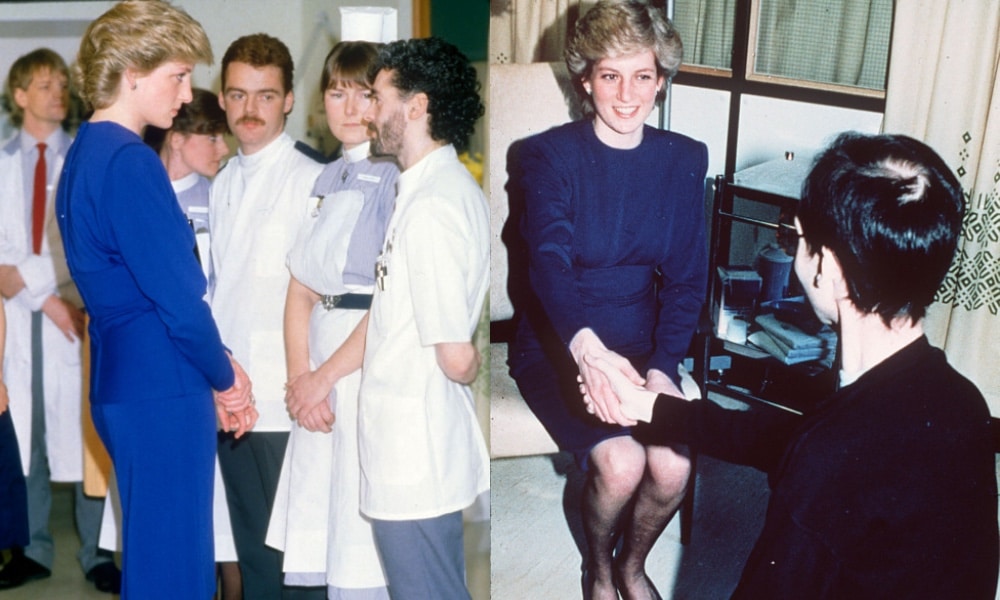 La historia real de la innovadora visita de la Princesa Diana a enfermos de sida