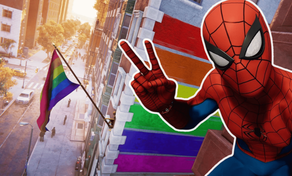 Eliminan las banderas LGTB+ del nuevo videojuego de Spiderman