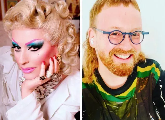 Dusty O circa 2015, and David Hodge today