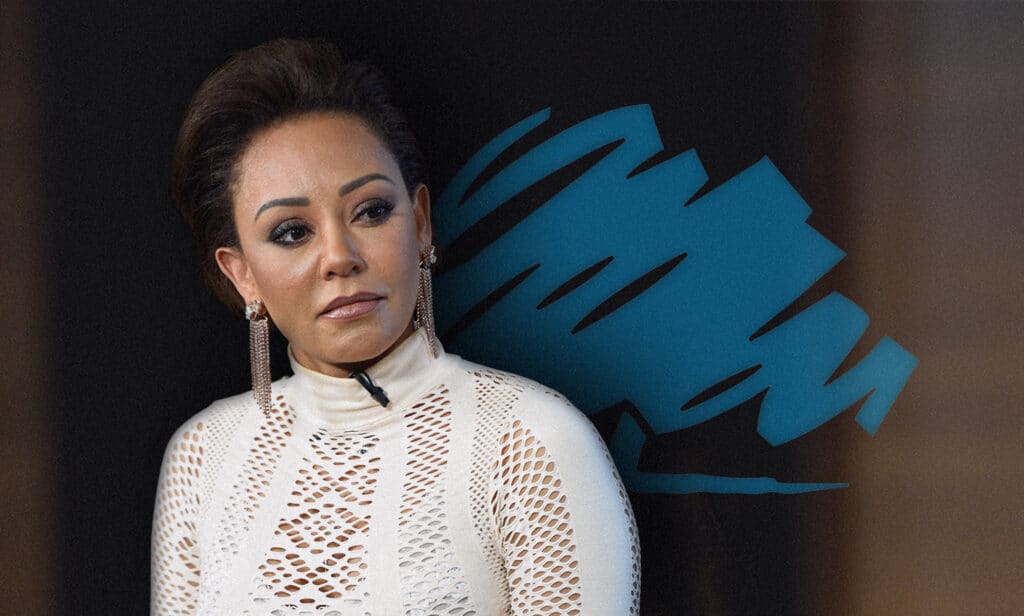 La Spicegirl Mel B da un discurso en una conferencia política sobre el abuso doméstico