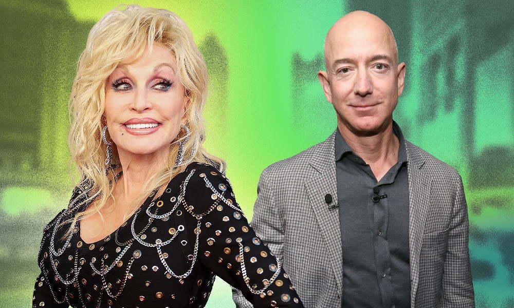 Jeff Bezos dona 100 millones de dolares a Dolly Parton