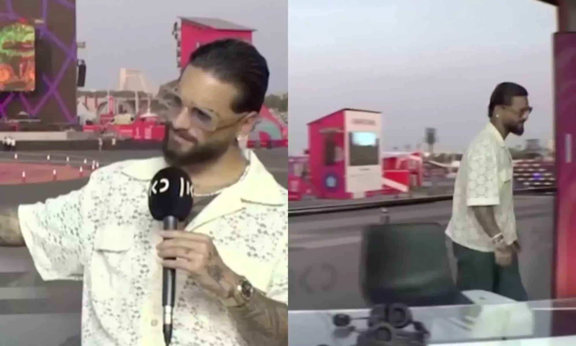Maluma abandona la entrevista tras ser preguntado por el apoyo al Mundial: 