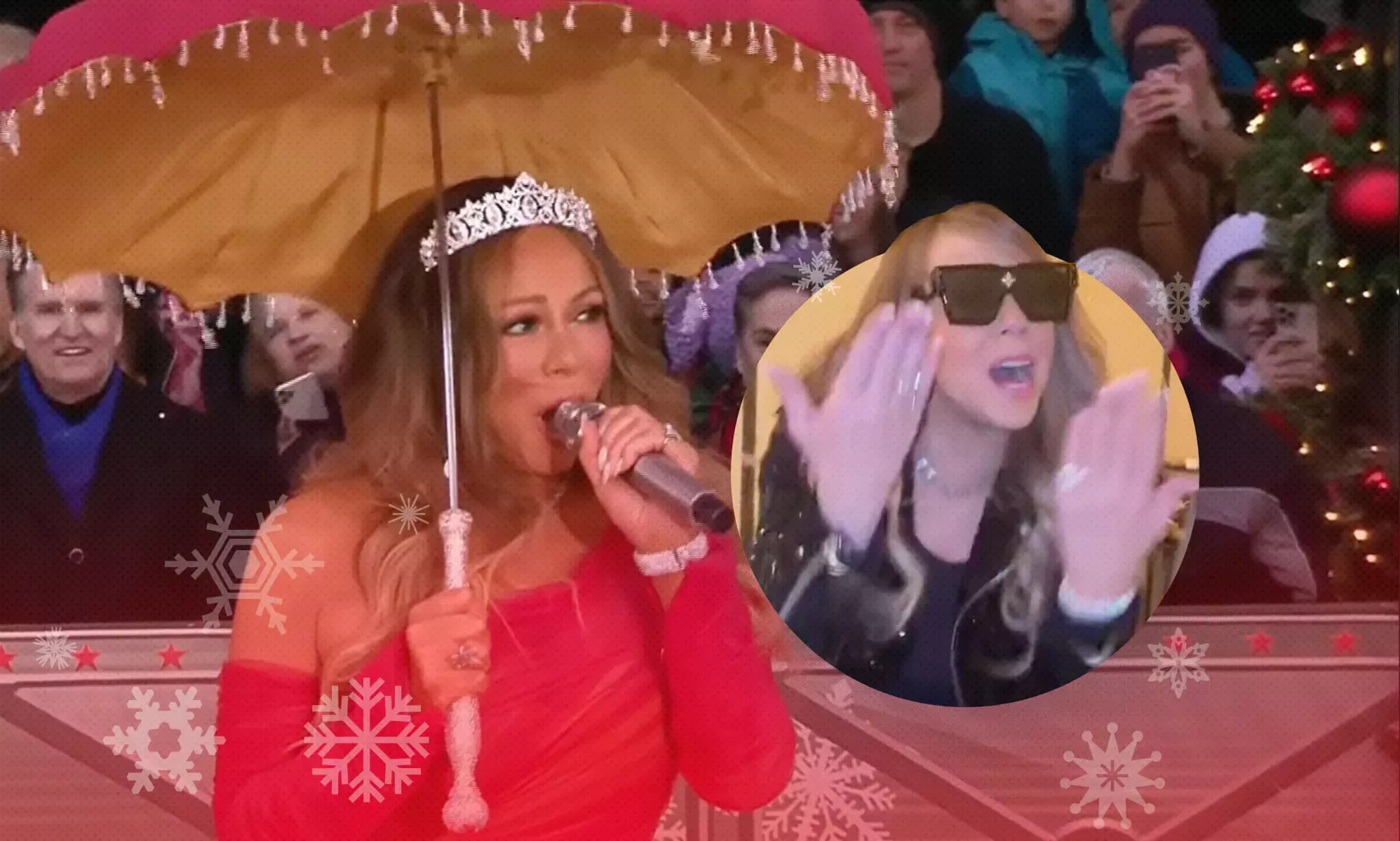 Mariah Carey sirve la energía de 'Drunk aunt' en un caótico vídeo de Acción de Gracias