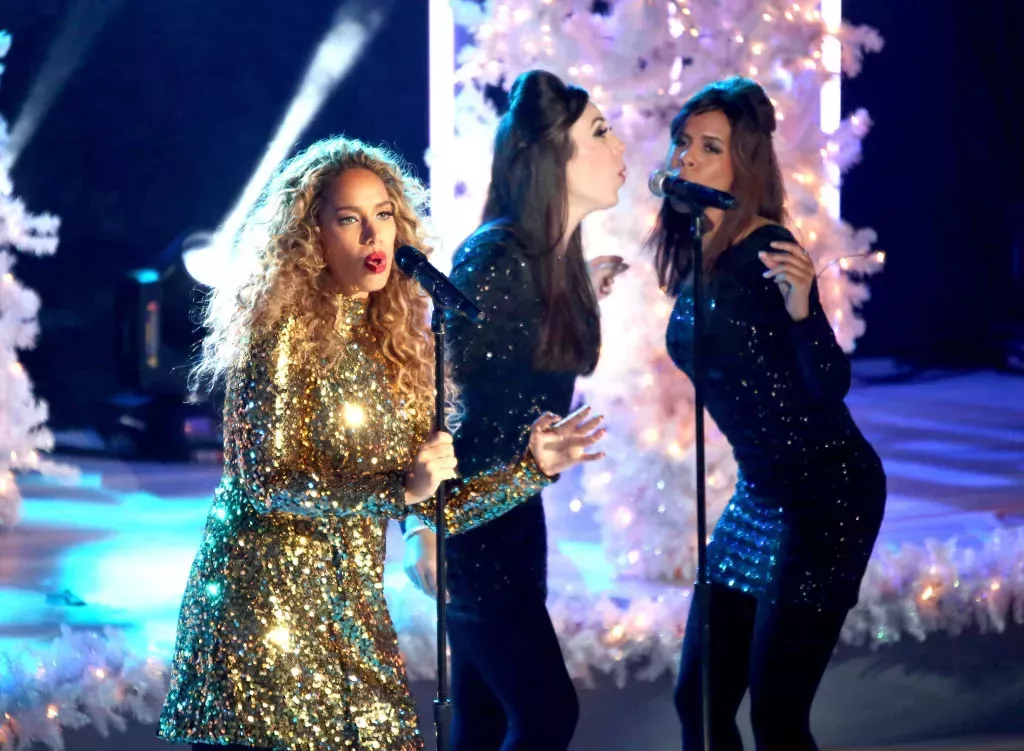 Leona Lewis performs at the 81st annual Rockefeller Center Christmas Tree Lighting Ceremony on December 4, 2013 in New York City.