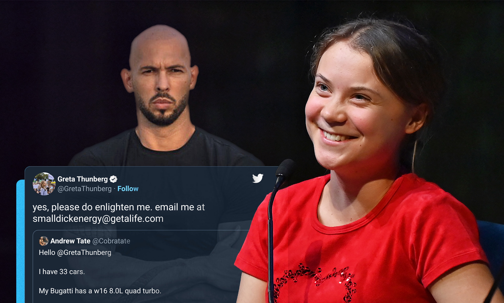 Andrew Tate es detenido gracias a una discusión en Twitter con Greta Thunberg