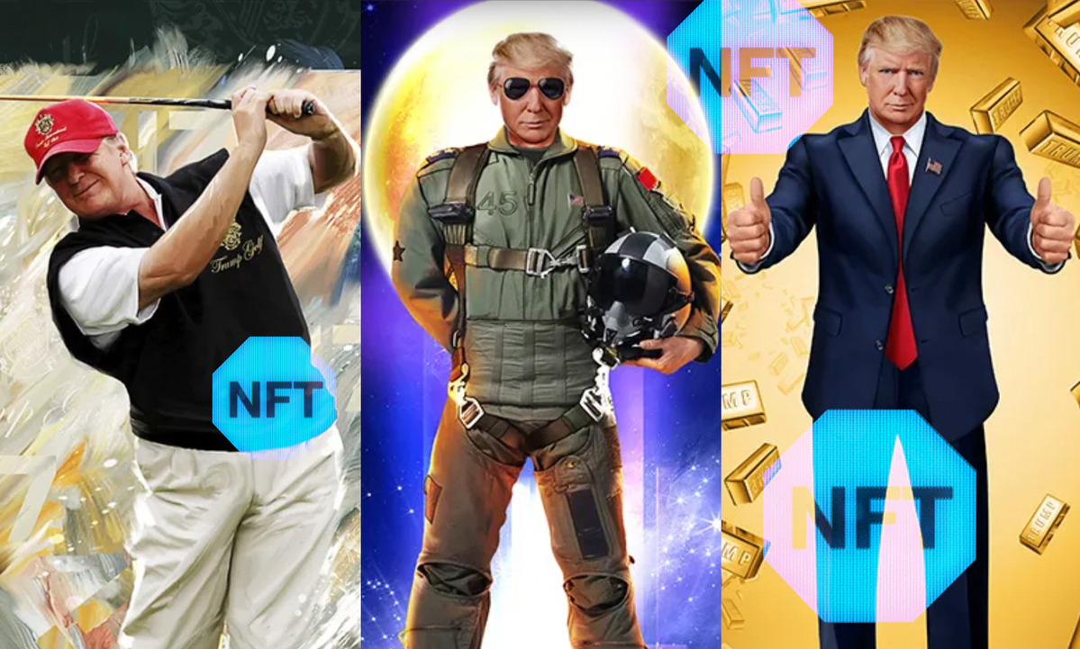 Los fans de Donald Trump critican su colección de NFTs