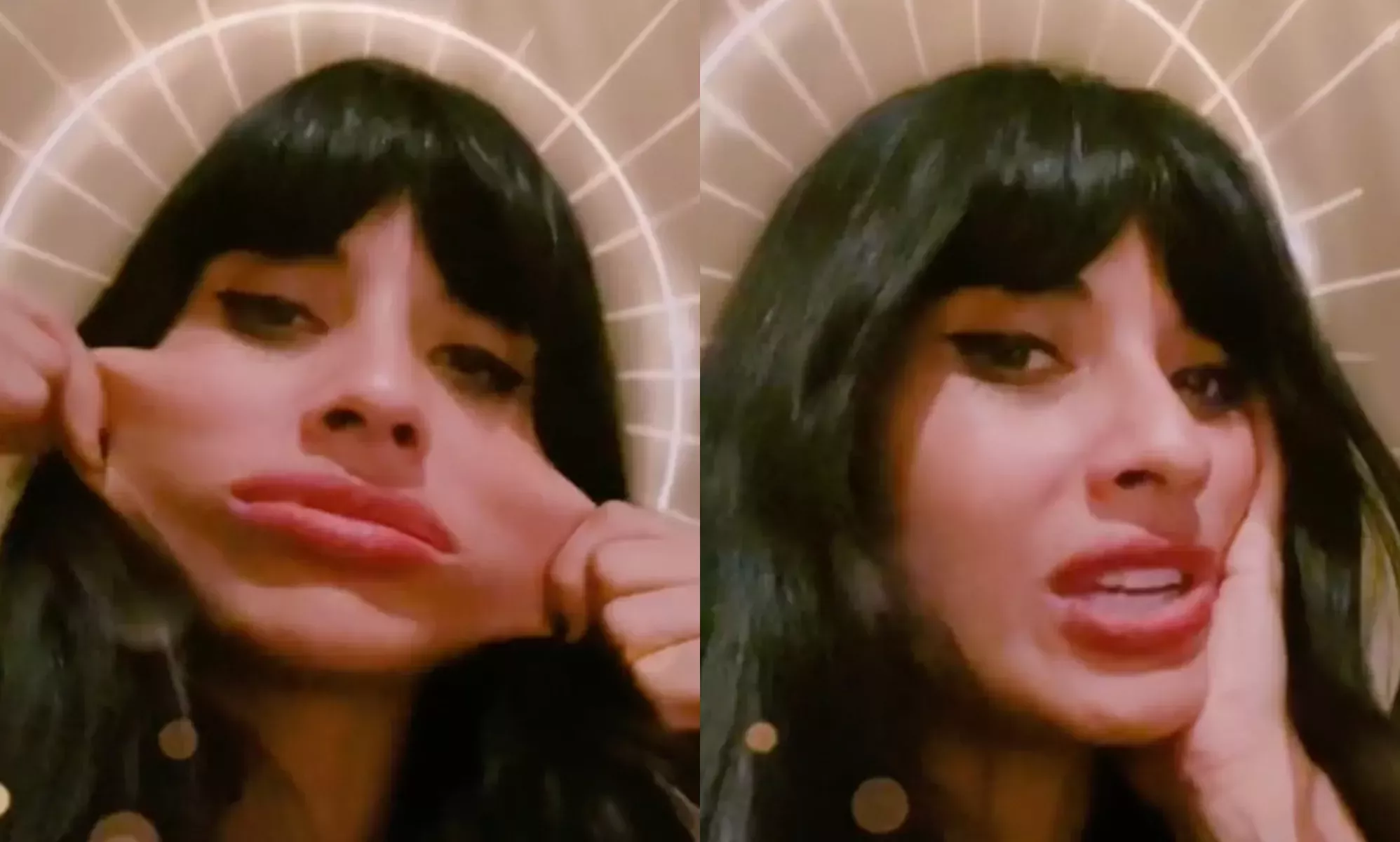 Jameela Jamil muestra una 
