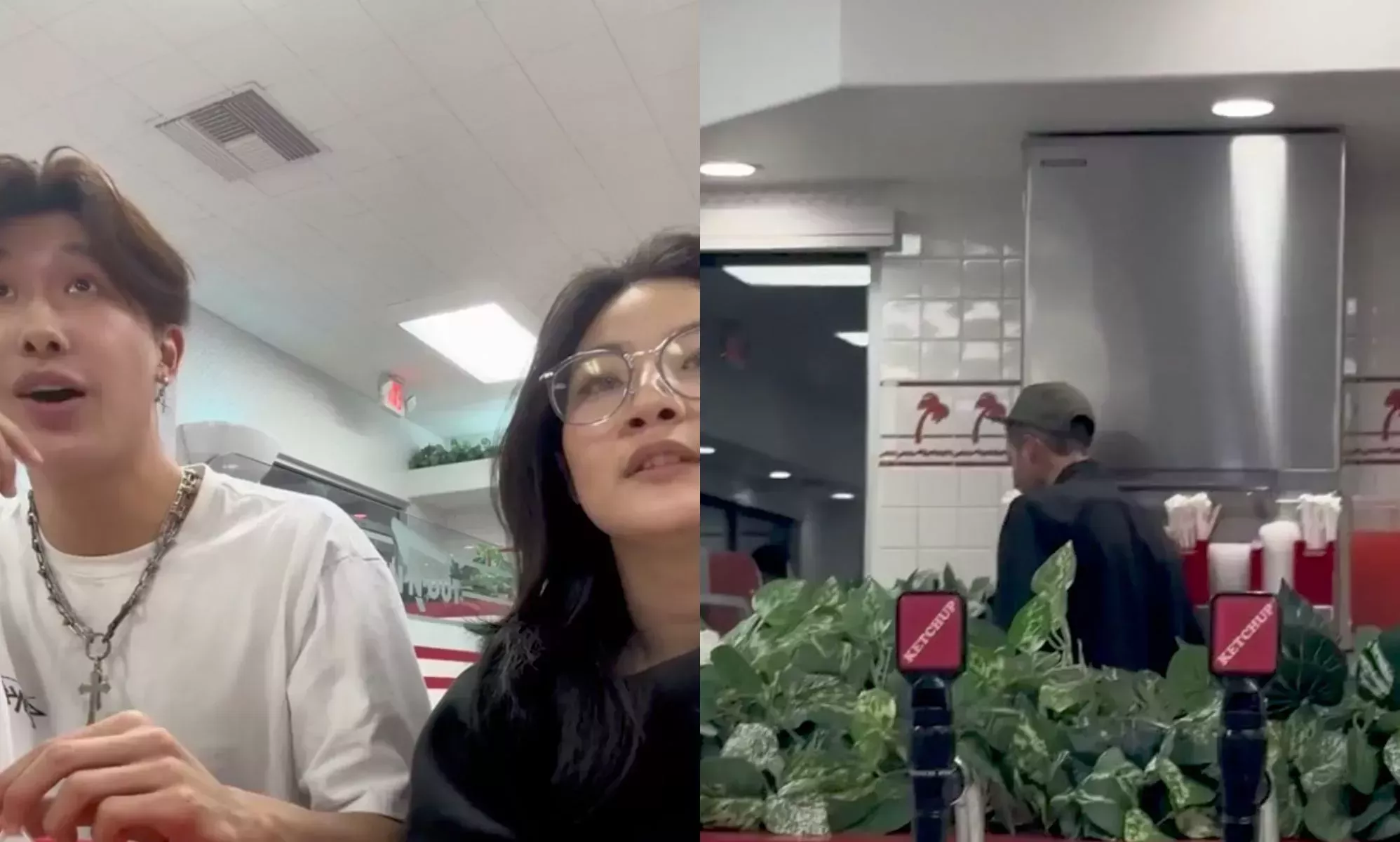 Los TikTokers sufren terribles insultos homófobos mientras se graban comiendo en In-N-Out Burger