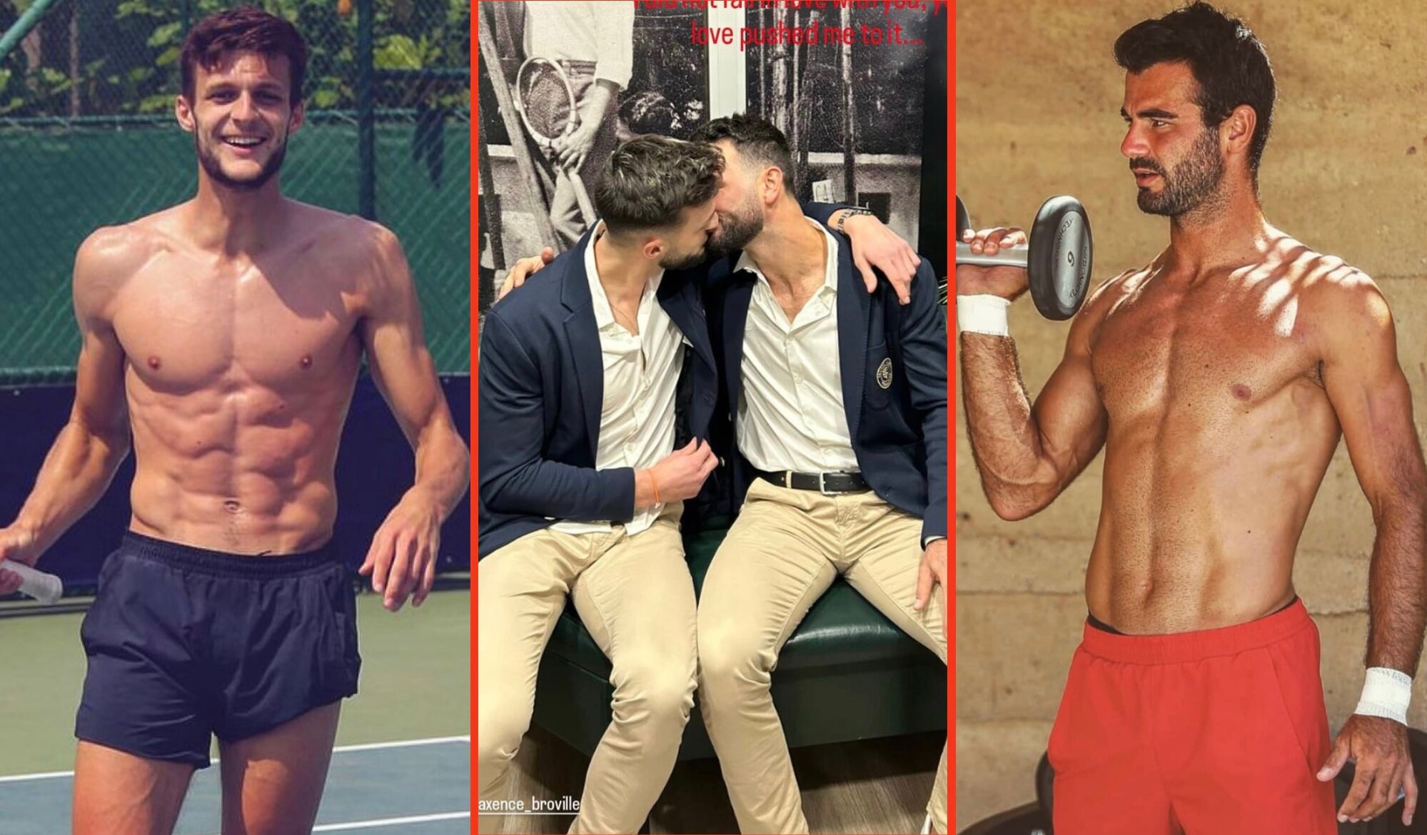 ¿Salieron juntos estos dos galanes del tenis?