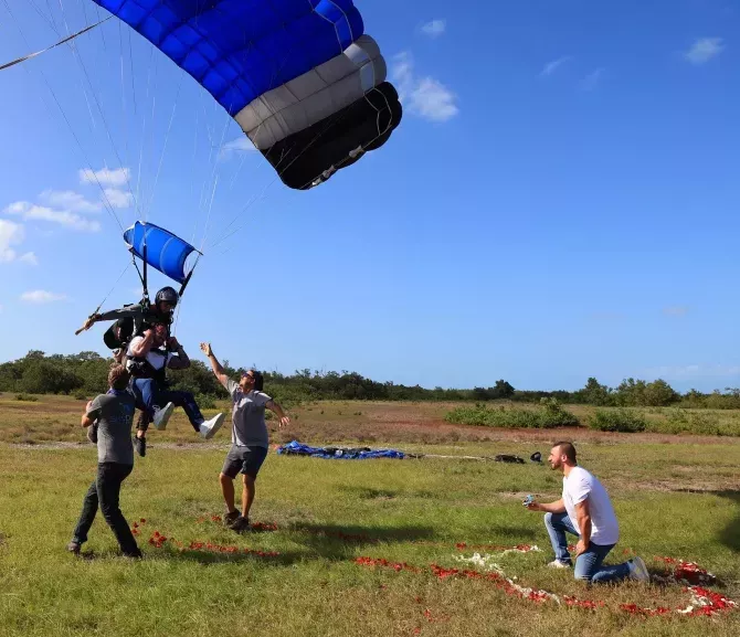 Garo gets down on one knee 